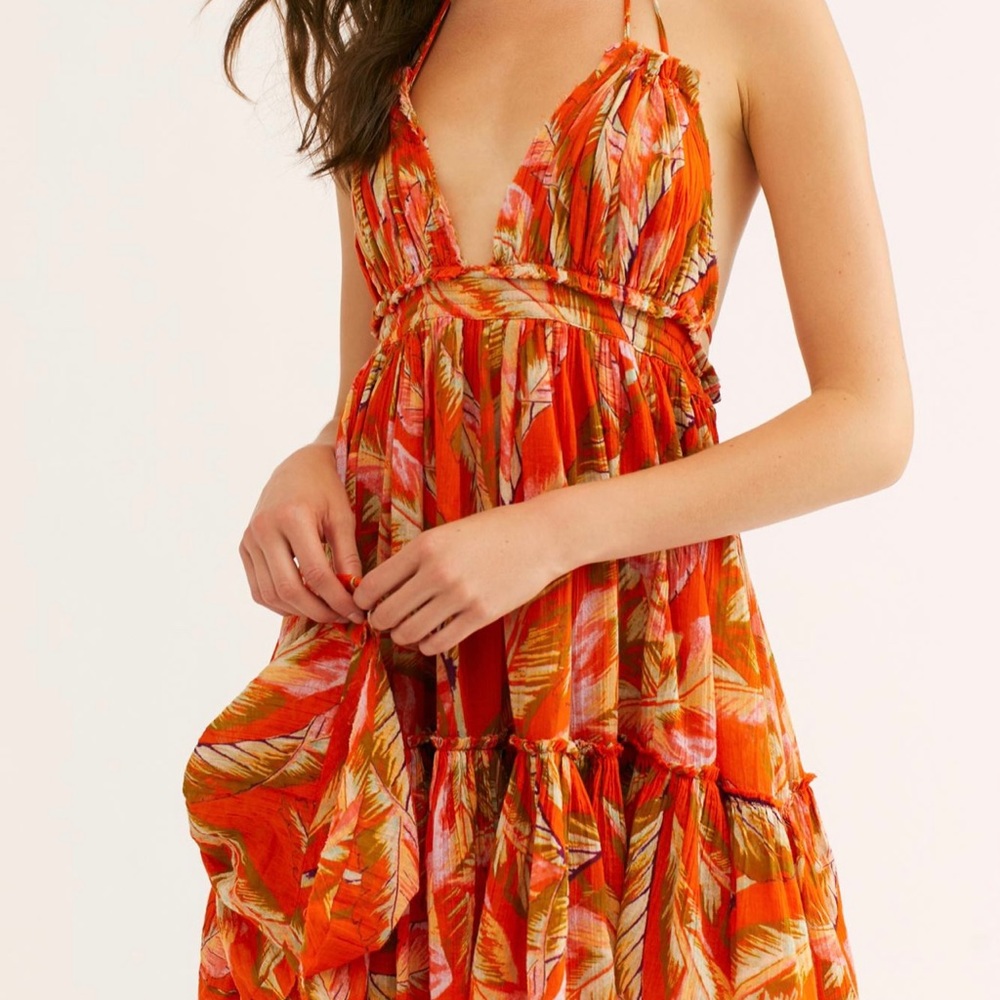 Free People 100 Degree Printed Mini Dress